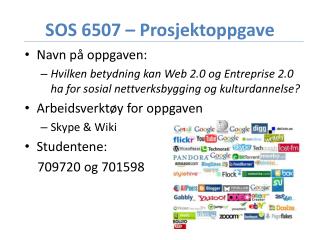 SOS 6507 – Prosjektoppgave