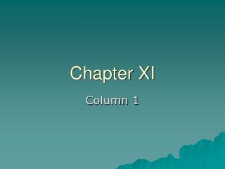 Chapter XI