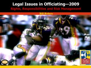 Legal Issues in Officiating—2009