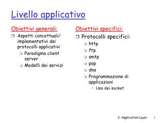 Livello applicativo