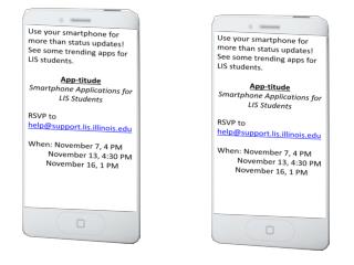 Use your smartphone for more than status updates! See some trending apps for LIS students.