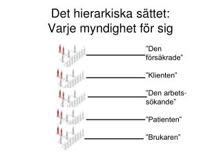 Det hierarkiska sättet: Varje myndighet för sig