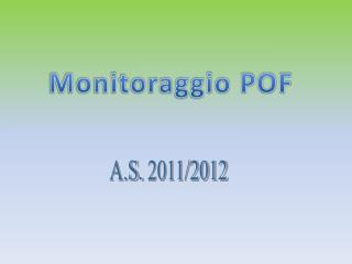 Monitoraggio POF