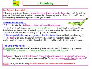 1. Probability