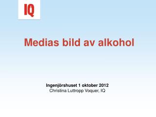 Medias bild av alkohol