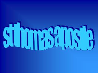 st thomas apostle