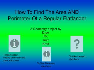 How To Find The Area AND Perimeter Of a Regular Flatlander