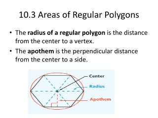 10.3 Areas of Regular Polygons