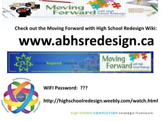 Check out the Moving Forward with High School Redesign Wiki: abhsredesign