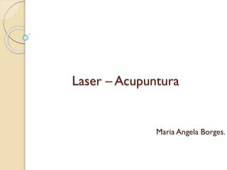 Laser – Acupuntura