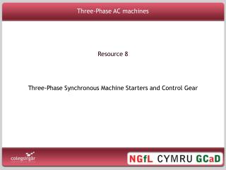 Three-Phase AC machines