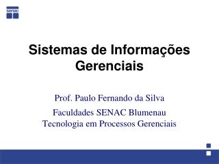 Sistemas de Informações Gerenciais