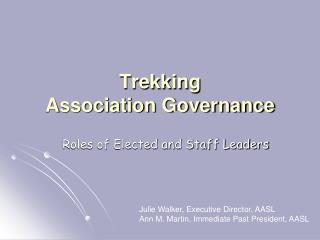 Trekking Association Governance
