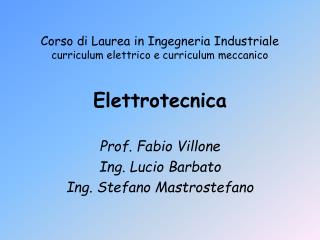 Elettrotecnica