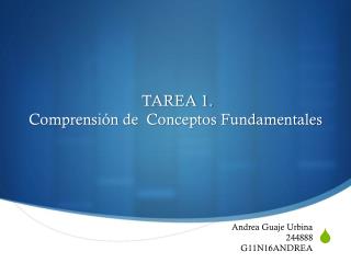 TAREA 1. Comprensión de Conceptos Fundamentales