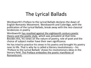 preface to lyrical ballads text