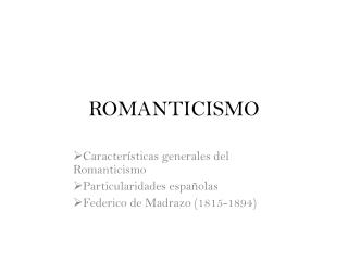 ROMANTICISMO