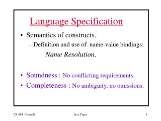 Language Specification