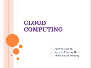 CLOUD COMPUTING