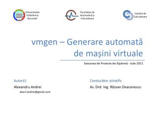 vmgen – Generare automată de mașini virtuale