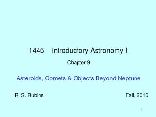 1445 Introductory Astronomy I