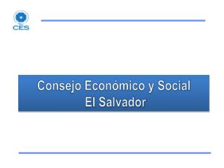 Consejo Económico y Social El Salvador