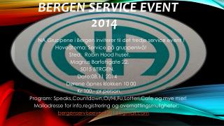 BERGEN SERVICE EVENT 2014