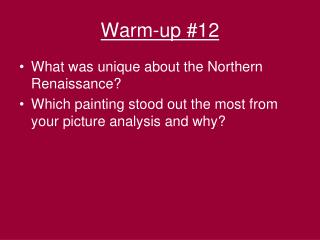 Warm-up #12