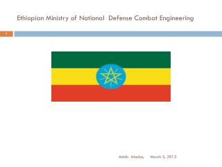 Ethiopian Ministry of National Defense Combat Engineering