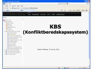 KBS (Konfliktberedskapssystem)