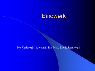 Eindwerk