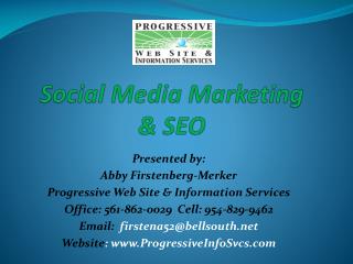 Social Media Marketing &amp; SEO
