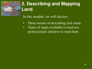 2. Describing and Mapping Land