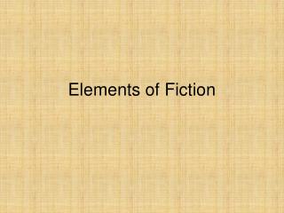 Elements of Fiction