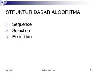 STRUKTUR DASAR ALGORITMA