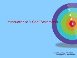Introduction to “I Can” Statements