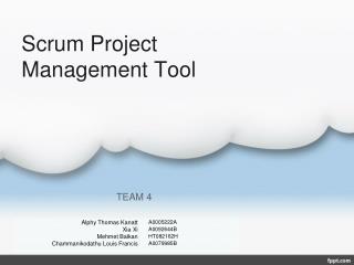 Scrum Project Management Tool