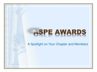 ASPE Awards