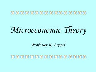 Microeconomic Theory