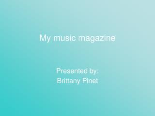 My music magazine