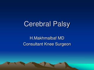 Cerebral Palsy