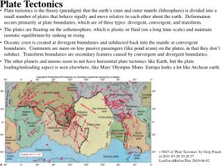 Plate Tectonics