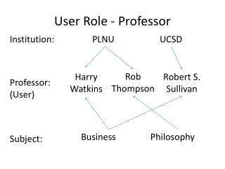 User Role - Professor
