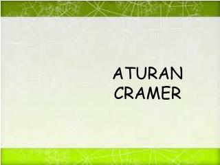 ATURAN CRAMER