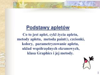 Podstawy apletów