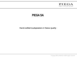 PIEGA SA