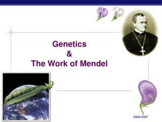 Genetics &amp; The Work of Mendel