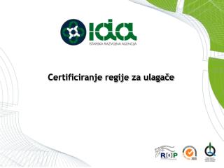 Certificiranje regije za ulagače