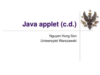 Java applet (c.d.)