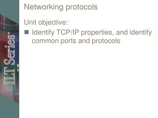 Networking protocols